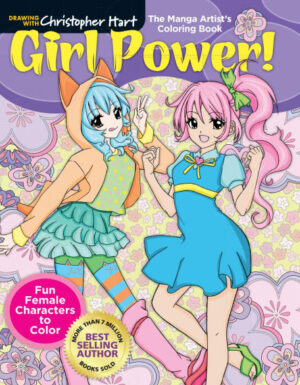 The Manga Artist's Coloring Book: Girl Power!